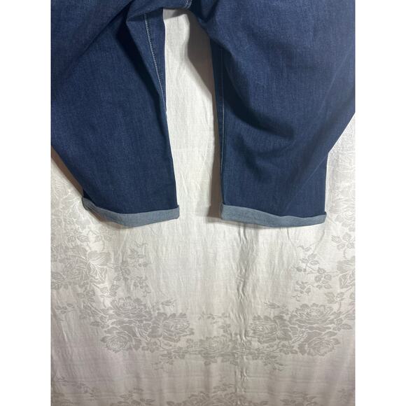 Lane Bryant Jeans 26 Capri Mid Rise Pedal NEW Signature Magic Waist Rhinestone - Picture 11 of 15